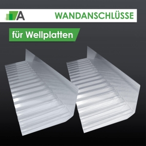 Wandanschlüsse für Wellplatten 